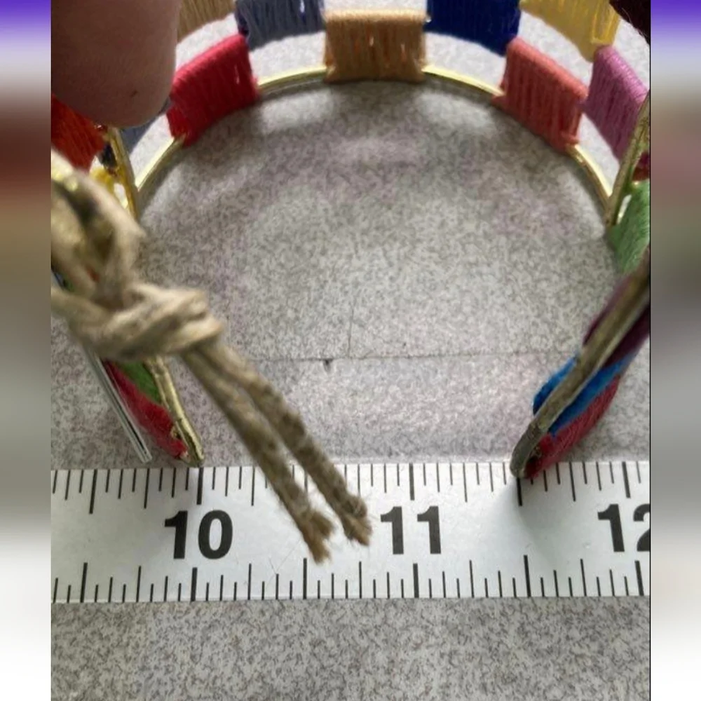 World Finds Ethical Bracelet Colorful Woven Cuff Bracelet NWT